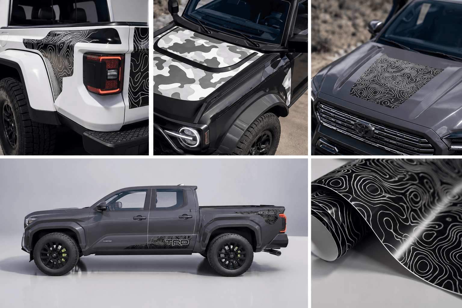 Custom vehicle sticker kit example